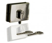 ABUS 9440 βασική κλειδαριά γυάλινης πόρτας με κύλινδρο D6